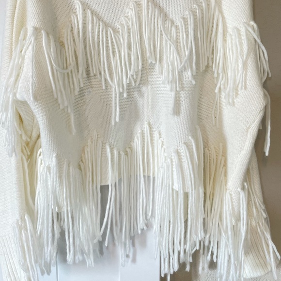 En Creme Fringe Cardigan - Picture 5 of 5